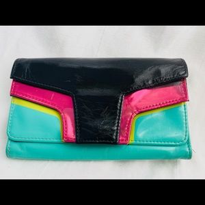 80s style clutch wallet/ purse